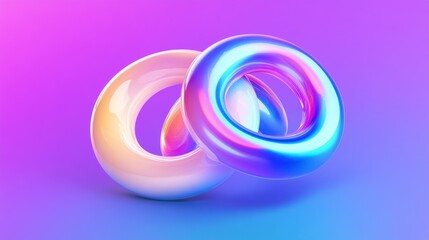 Mesmerizing Abstract Forms in Vibrant Colors - A Stunning Visual Composition