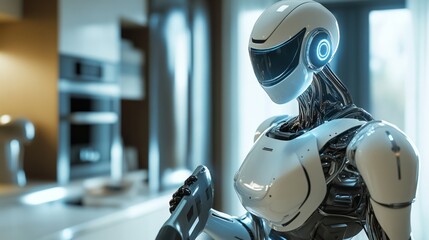 Robot home cleaning action