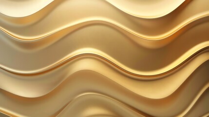 Obraz premium Abstract background with flowing, golden, shiny material.