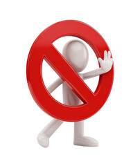 Isolated Person Prohibited Gesture