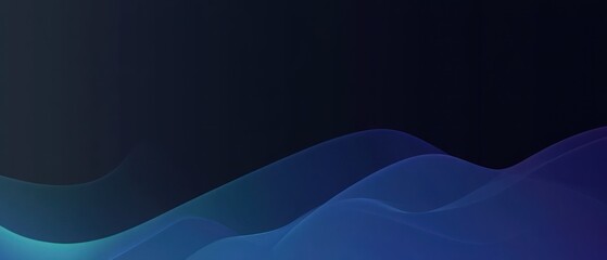 Abstract waves of blue and purple flowing across a dark background