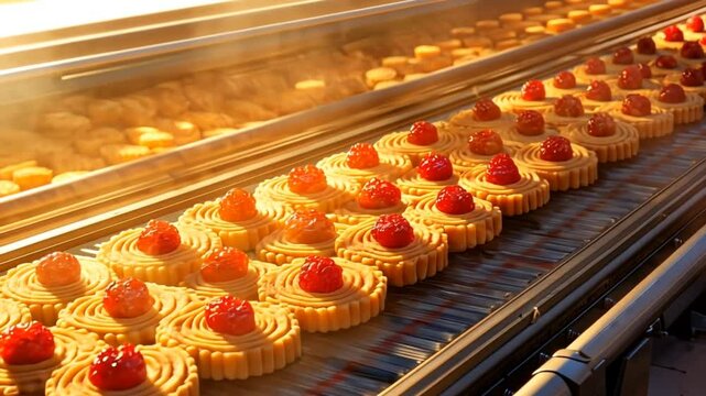 cookie making factory bakery fresh cook biscuit