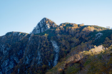秋の山の風景
