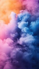 Naklejka premium Abstract Colorful Smoke Swirls and Vapor