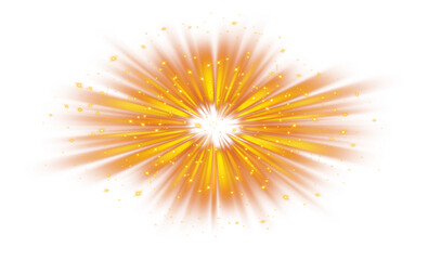 Sun rays use star dust particles and glare. Rays with a soft texture and noise are highlighted on a transparent background. PNG format is easy to use.