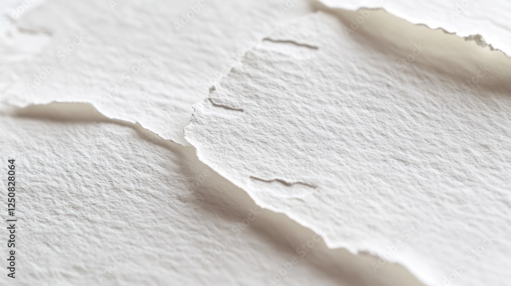 Poster a detailed view of a piece of paper on a table