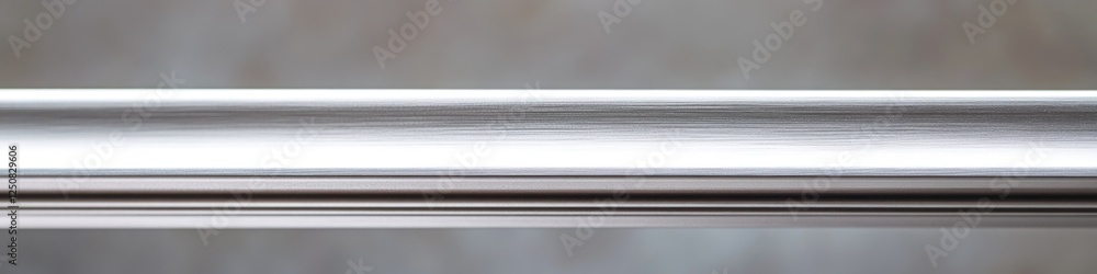 Aufkleber close-up view of a metal object with blurred background, useful for product photography or demonstra
