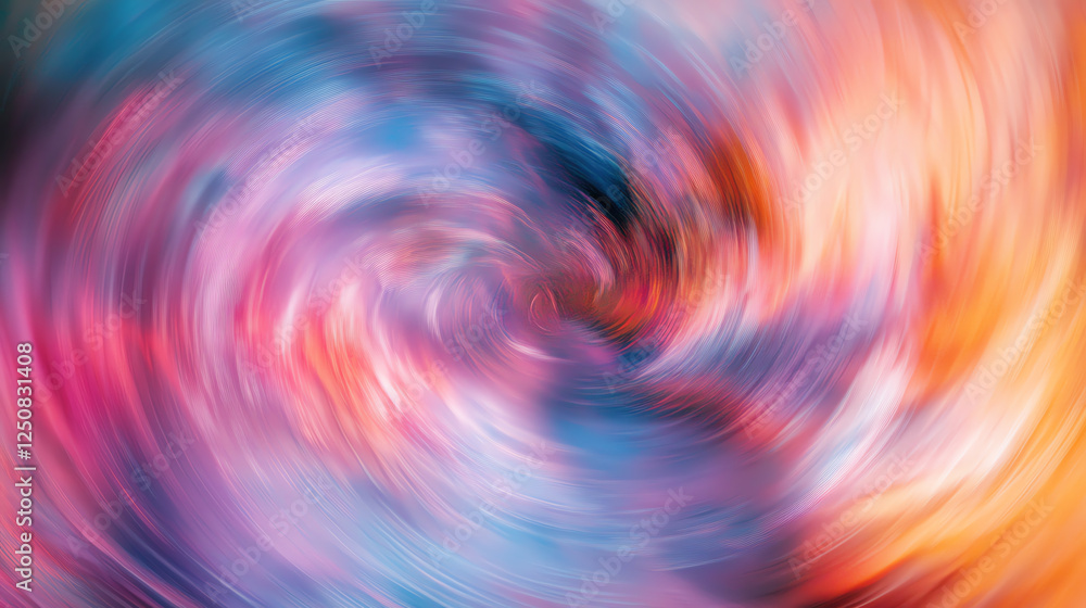 Aufkleber a vibrant swirl of colors creating an abstract motion effect. ideal for artistic designs, background