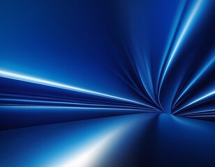 Abstract blue light beams converge in a dynamic, futuristic design.