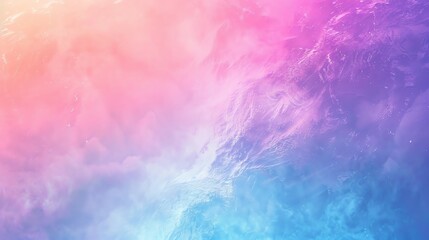 Fototapeta premium Abstract background of a colorful sky with clouds and a textured surface.
