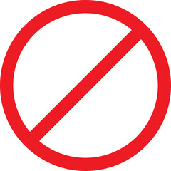 Flat style block icon in red color.