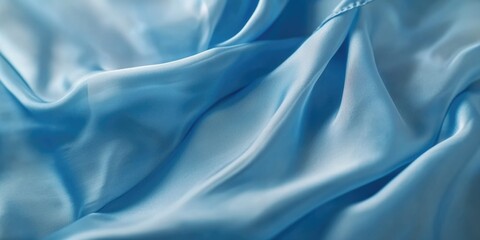 Obraz premium A detailed look at the texture and color of blue fabric