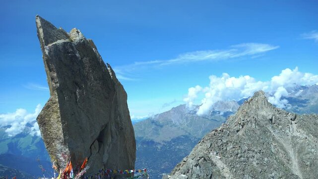 A serene and peaceful sight of kinnaur kailash videos kinner kailash trk shivalingam, showcasing the natural beauty and scenic wonders of the region.