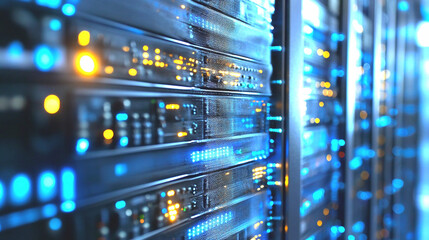 Naklejka premium Minimizing cyber threats: segmented network to prevent data breaches 