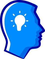 Icon Brilliant ideas, colored business icon