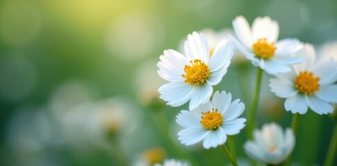 Fototapeta premium Delicate gypsophila blooms, tiny white petals, close-up detail , white, floral, texture