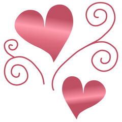 Set of Valentine's Day poster, Modern abstract design with hearts, Modern and minimalist heart pattern background	
