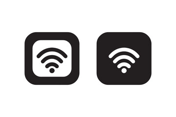 network signal vector silhouette isolated in white background