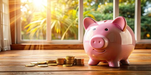 Adorable ceramic piggy banks for kids, perfect for saving money and decorating homes.  Pink and cute, they encourage children's savings habits.