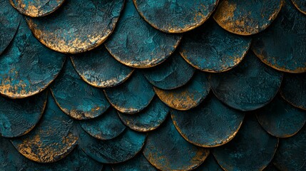 Detailed Textured Background with Circular Shapes in Dark Tones