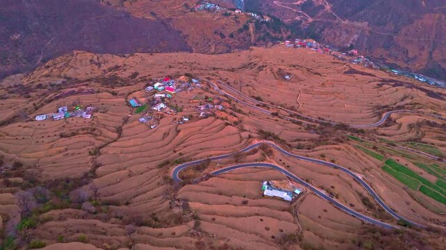 A striking visual of raithal village uttarkashi uttrakhand dayara bugyal trek closeup shot hindu temple, showcasing the natural beauty and scenic wonders of the region.