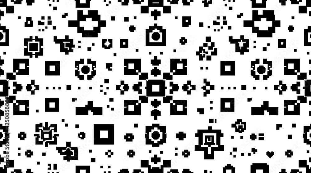 Poster abstract geometric pattern: a captivating monochrome design featuring a complex arrangement of geome