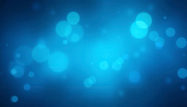 Abstract blue bokeh background