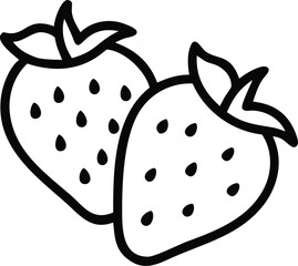 Clip art cute strawberries illustration