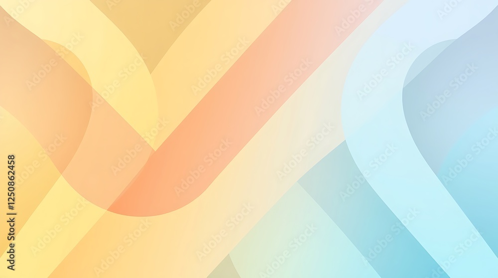 Poster abstract gradient flow: a mesmerizing abstract background with a dynamic interplay of curved lines a