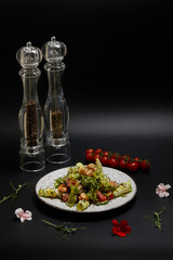 Vegetable salad on a plate