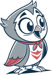  Tootsie owl mascot illustration art