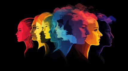 connecting people icon business network logo social networking communication infographic abstract diversity people silhouette illustration