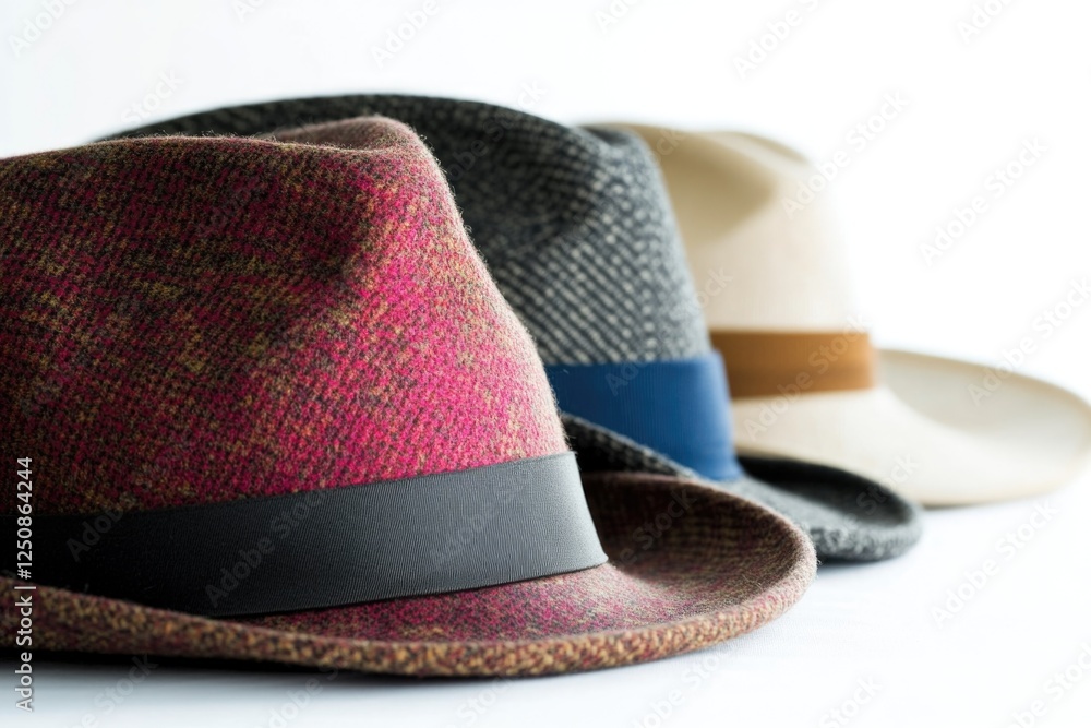 Poster A pair of hats resting on a table