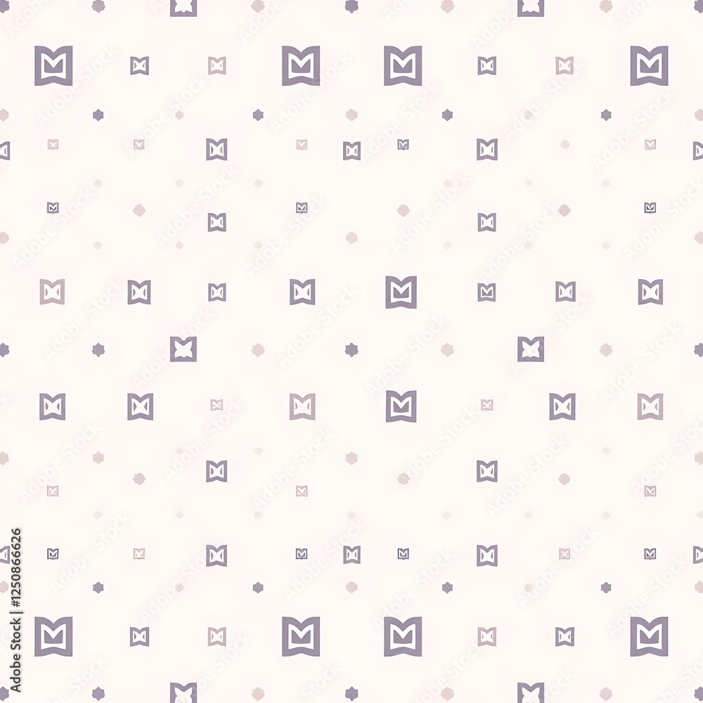 Aufkleber subtle geometric pattern: a delicate and repeatable pattern featuring a soft purple geometric motif 