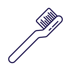 A minimalistic outline icon of a toothbrush dental Ideal for medical, healthcare, and dentistry-related designs.