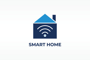 SMART HOME vector, icon or logo sign isolated symbol illustration