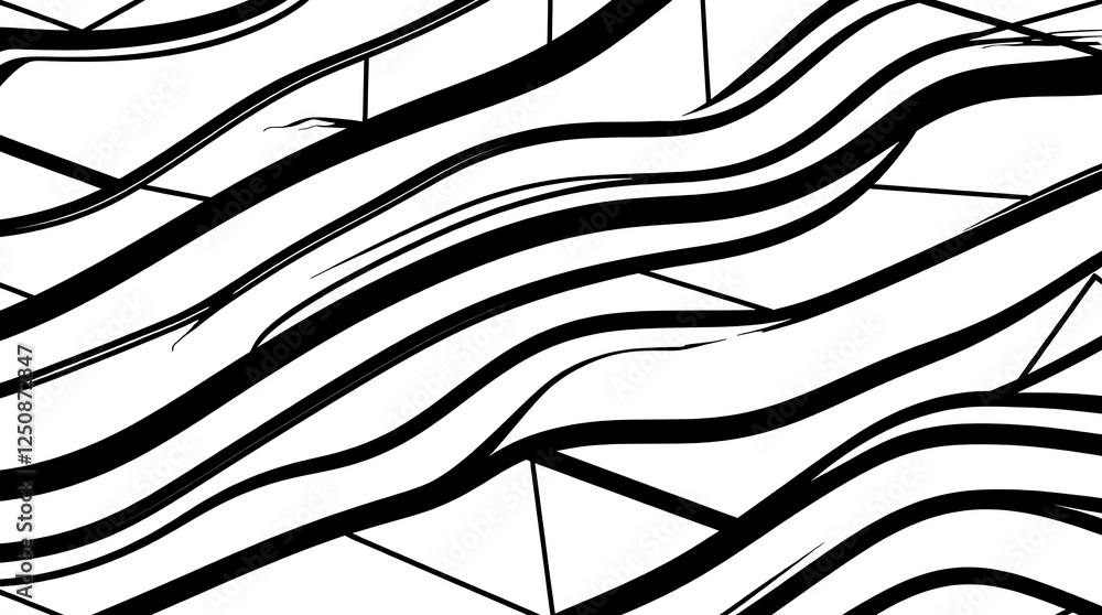 Poster abstract geometric pattern: a captivating and contemporary design featuring a geometric grid overlai