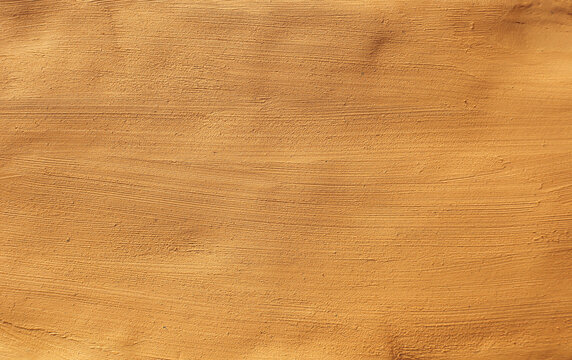 Pattern of texture clay house structure. Wall of soil house. Mud background and vintage tone, soft picture