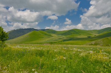 Fototapeta premium Urut river valley between Sverdlov and Privolnoye villages in Lesser Caucasus (Lori province, Armenia)
