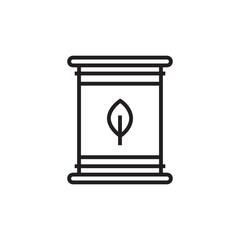 Water tank linear icon. Modern outline Water tank logo concept on white.  vector illustration.