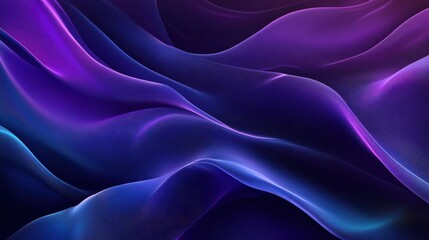 Fototapeta premium Abstract Purple Blue Wave Pattern Digital Art