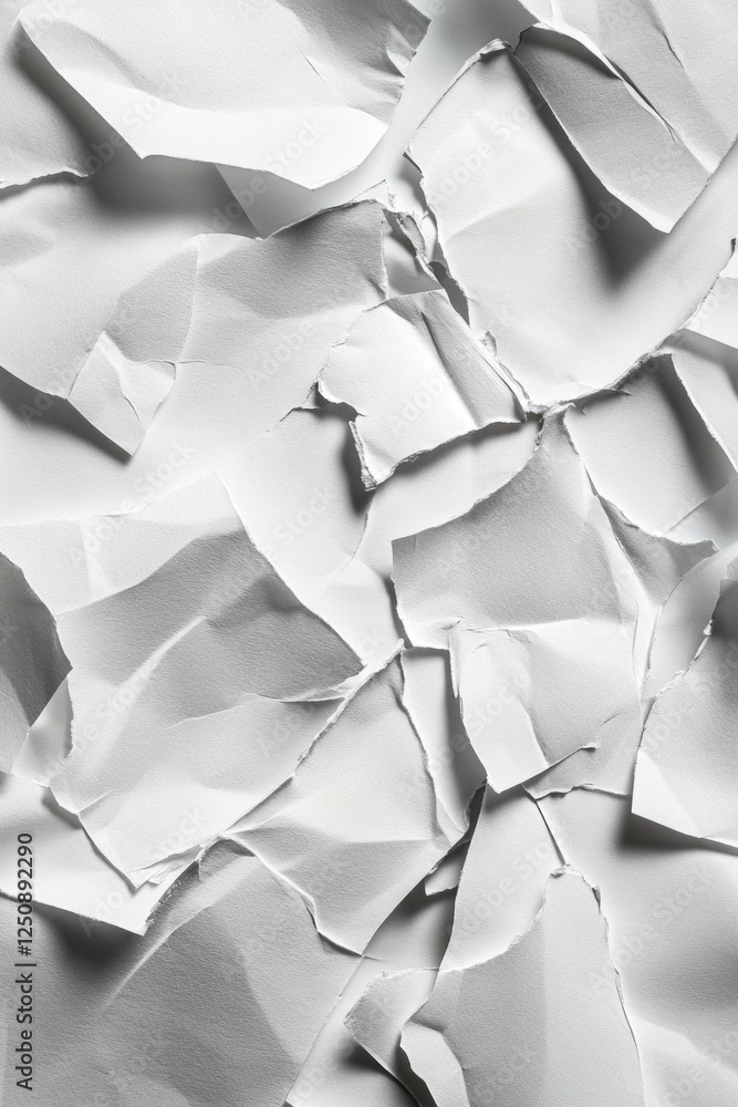 Poster a detailed view of a piece of white paper with no writing or marks