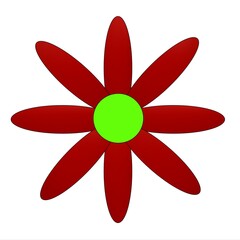 vector illustration of a flower
