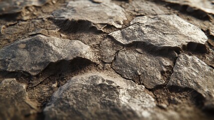 Cracked Earth Texture Dry Stone Surface