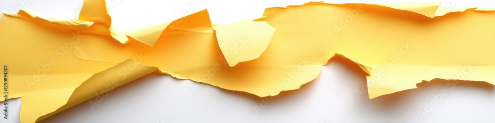 Poster a close-up shot of a bright yellow paper with texture and fibers visible