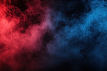 Red and Blue Smoke Abstract Background