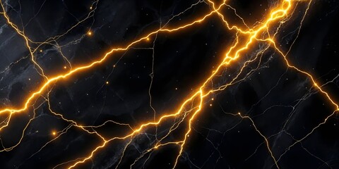 Elegant Black Marble with Gold Veins – High-Resolution Texture