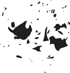  Graphic pattern with black spots on a white background in a minimalist style