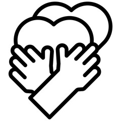 Caregiving Outline Icon