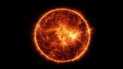 Fiery Solar Surface Eruption